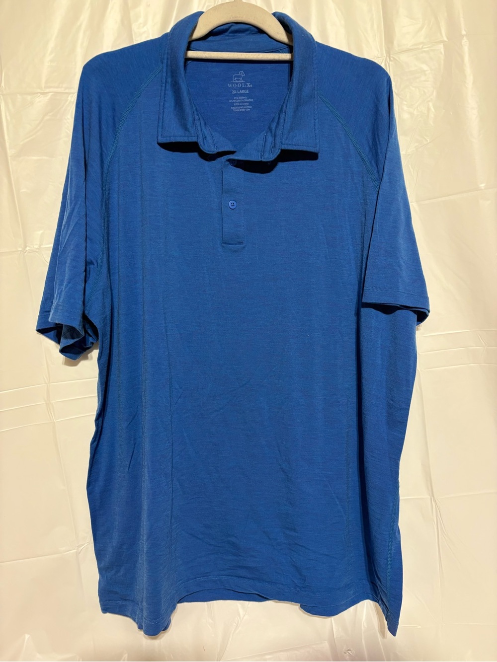Lightweight Men's Blue Polo with Soft Collar